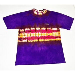 Vintage 90s Eclipse Purple Tie Dye T-shirt XL/XXL Single Stitch